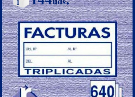 0520640 TALONARIO FACTURAS, PAQUETE 10 UDS